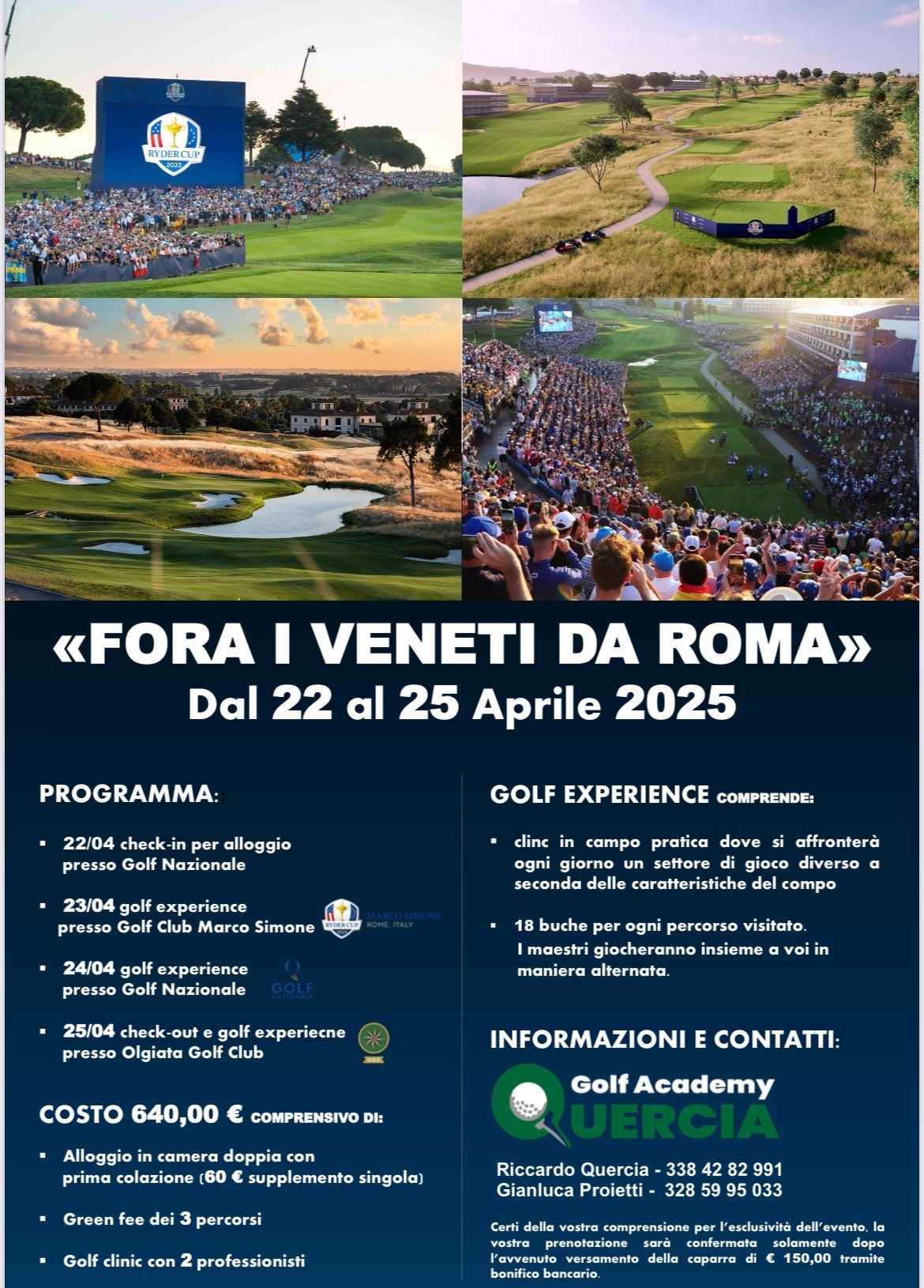 FORA I VENETI DA ROMA